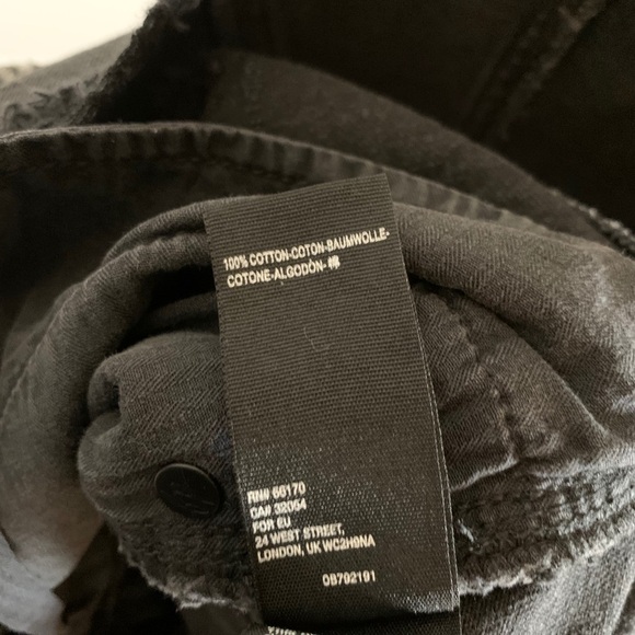 Free People Black Distressed Jean Skirt - Picture 7 of 10